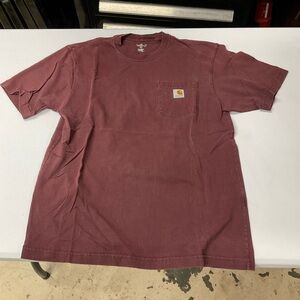 Carhartt Men's Maroon Pocket T-Shirt